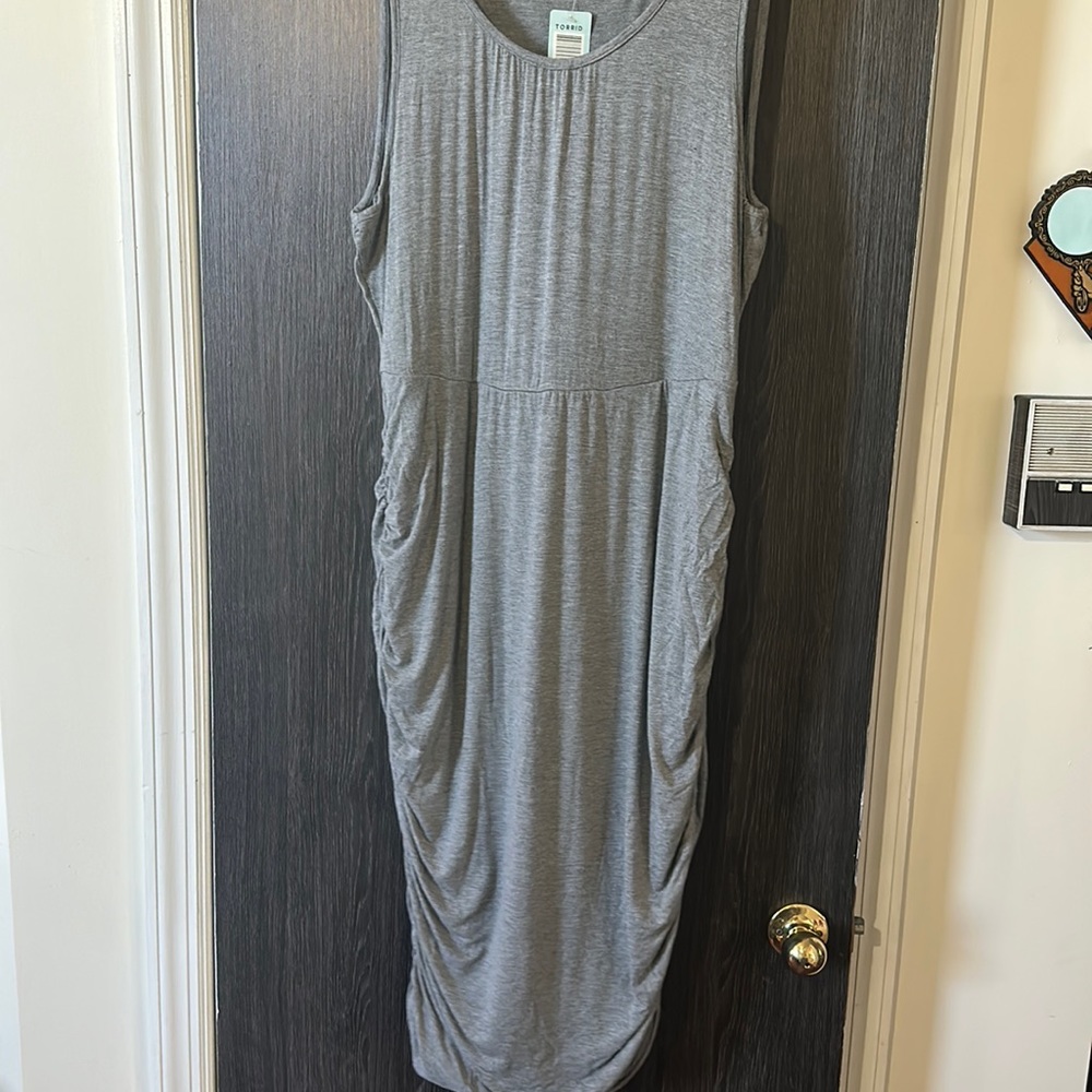 Torrid Ruched Bottom Jersey Knit Dress
